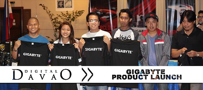 DigitalDavao - Gigabyte Product Launch Shirt Winners