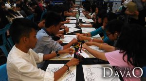 Students from different schools of davao participate in the Art for love for art event in gaisano mall