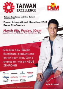 kyle echarri in davao internationl marathon by taiwan excellence