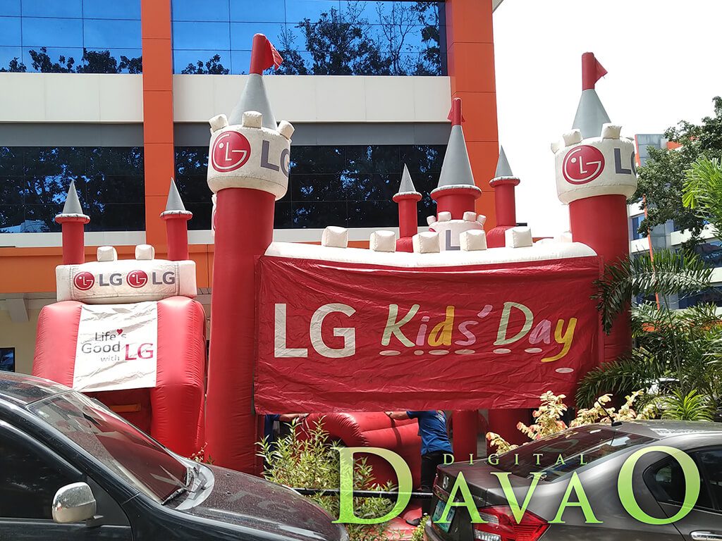 LG Kids Day inflatable castle at the House of Hope Davao