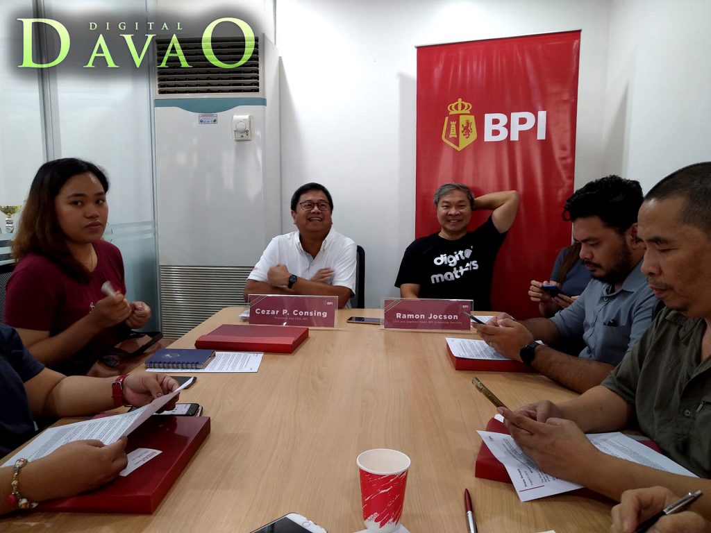 DigitalDavao at the round-table meeting with BPI President CEO and COO