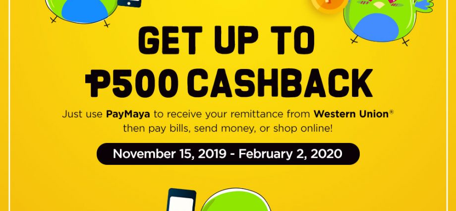 PayMaya Western Union cashback