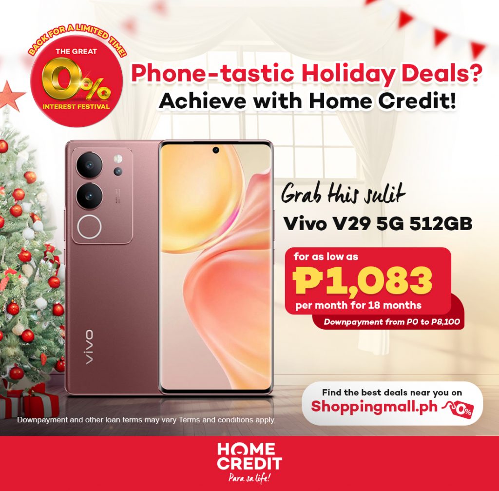Home Credit Smartphone Reward for Yourself Vivo V29 5G by Digitaldavao