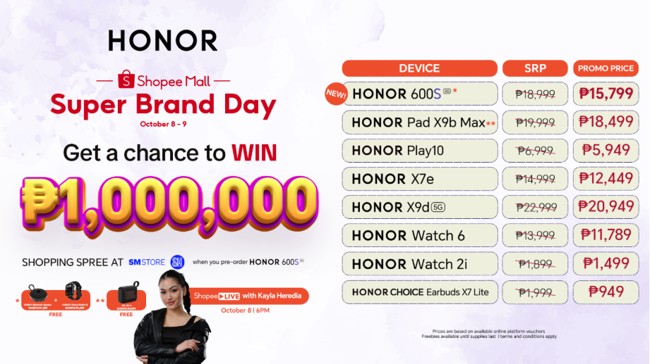 HONOR 600S Pre-Order Super Bran Day